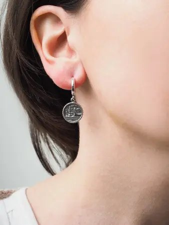 Серьги из серебра «Северная столица»