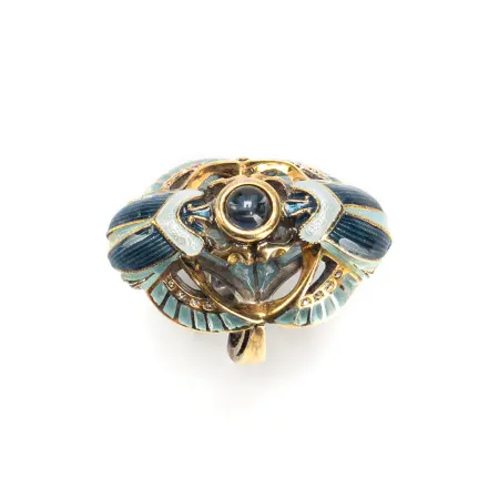 Серебряное кольцо «Скарабеи»