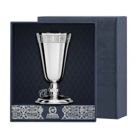 Серебряная рюмка № 4 с гравировкой