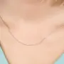 Серебряная цепочка «Шнурок» с алмазной гранью