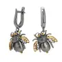 Серьги из серебра с жемчугом «Муха»