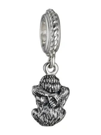 Шарм из серебра «Обезьяна»