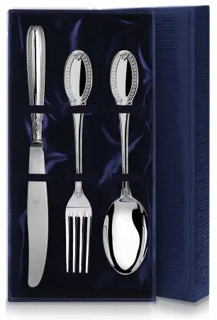 Серебряный набор столовый «Император» 3 предмета