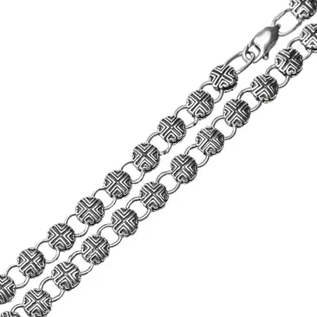 Серебряная цепь «Щит»