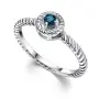 Серебряное кольцо с топазом