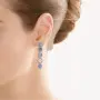 Серьги из серебра «Круги»