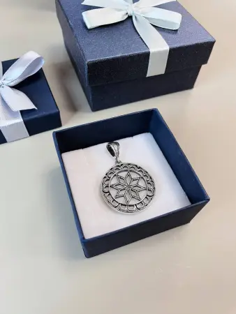 Серебряный оберег «Алатырь»