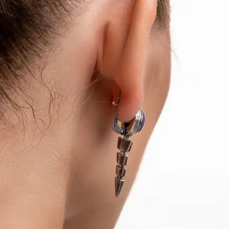 Серебряные серьги «Чертополох»