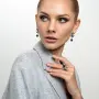 Серебряные серьги с лазуритом