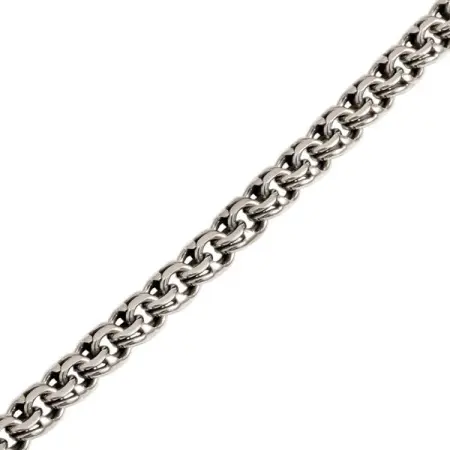 Цепь серебряная мужская «Бисмарк» ширина 6 мм