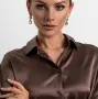 Серебряные серьги «Медовый Лист»