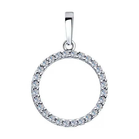 Подвеска из серебра с фианитами SOKOLOV