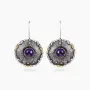 Серебряные серьги «Аметистовая Энигма»