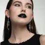 Серьги серебро 925 скелет русалки череп длинные