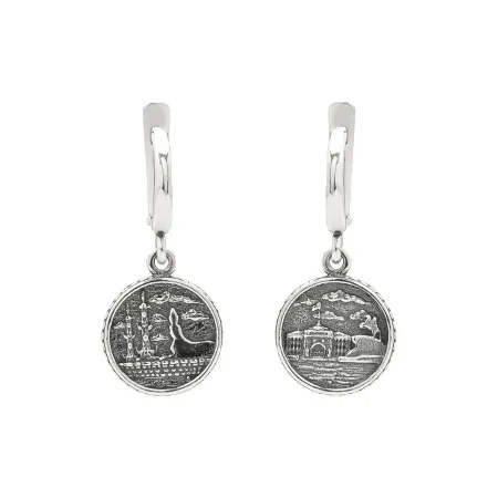 Серьги из серебра «Северная столица»