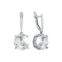 Серьги из серебра с горным хрусталем