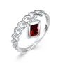 Кольцо из серебра с гранатом