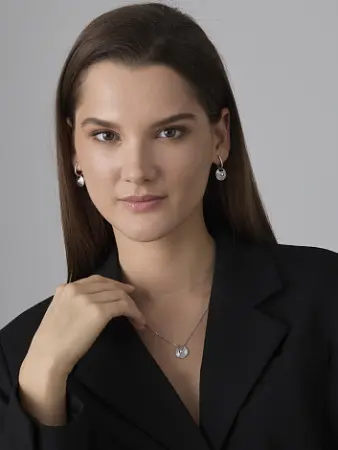 Колье из серебра