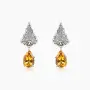 Серебряные серьги «Медовый Лист»
