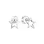 Серебряные серьги-пусеты «Звёзды»