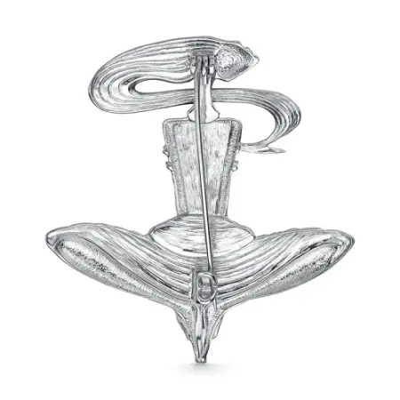 Серебряная брошь «Гармония»