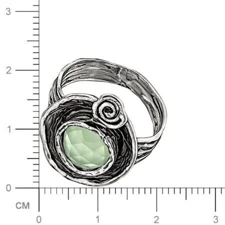 Кольцо из серебра с кварцем
