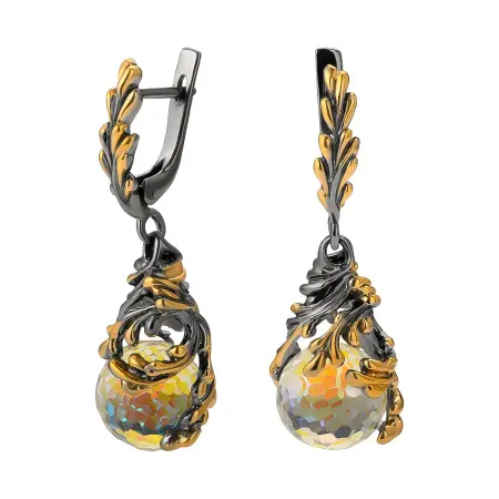 Серебряные серьги «Брызги»