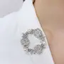 Брошь из серебра «Роза»