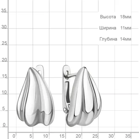 Серьги из серебра