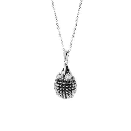 Сереброное колье с шпинелью «Ёж»