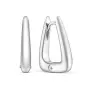 Серьги женские из серебра 925 геометрия трапеция