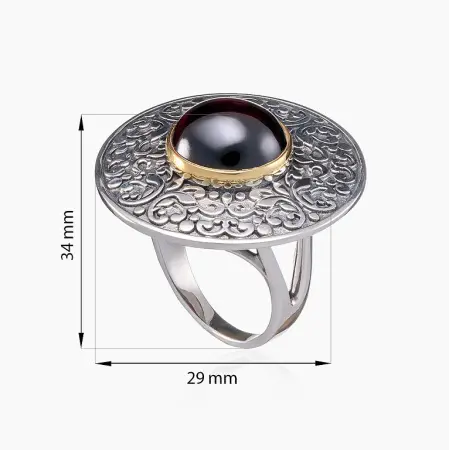 Серебряное кольцо «Арабеска»