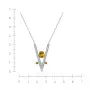 Серебряное колье с фианитами