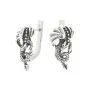 Серебряные серьги «Дракон»