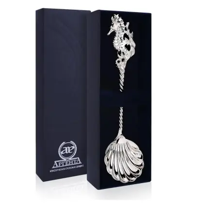 Ложка «Морской конек» из серебра