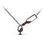 Серебряное колье с эмалью «Вино»
