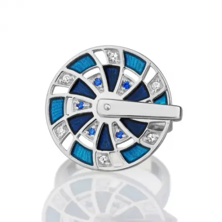 Кольцо из серебра «Колесо фортуны»