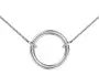 Серебряное колье «Круг» в стиле минимализм