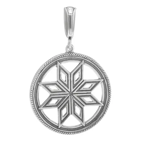 Серебряный оберег «Алатырь»