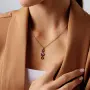 Колье из серебра с бриллиантом