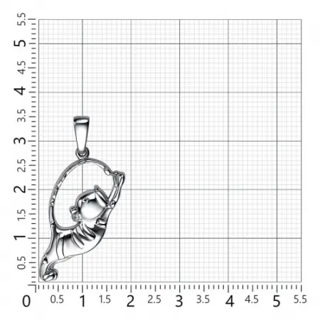 Подвеска из серебра «Тигр»