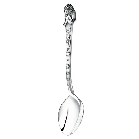 Ложка детская DODO «Ангел» из серебра с чернением