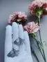 Серебряные серьги «Гингко»