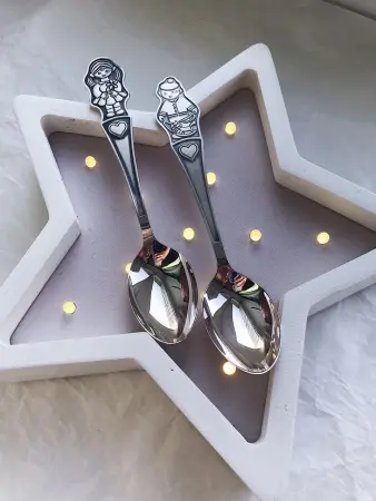 Серебряная ложка детская «Мальчик» с чернением