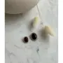 Серебряный кулон с янтарем