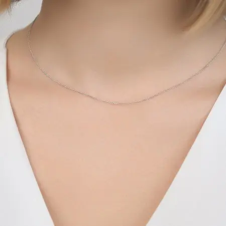 Цепь серебряная «Панцирная»