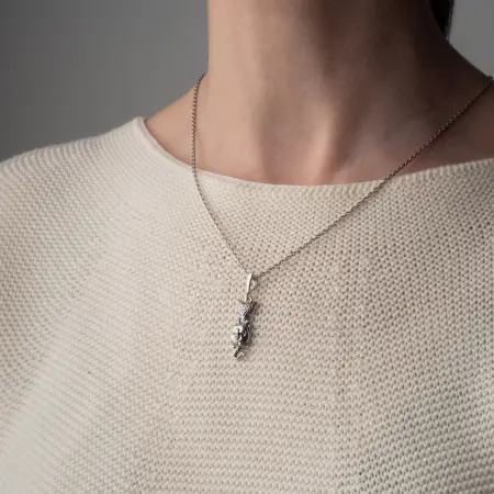 Серебряная подвеска «Турист»