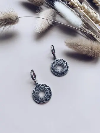 Серьги из серебра «Филигрань»
