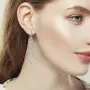 Серебряные серьги с фианитами