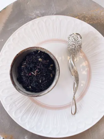 Серебряное ситечко «Тюльпан» для чая